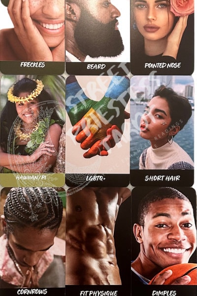 Physical Features Characteristics Oracle Cards Deck | 78 Tarot Size Cards | Future Love, Husband Looks Traits | Life Like Divination Cards