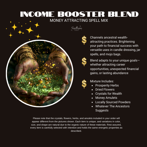 Street Priestess Income Booster Mix – Authentic Prosperity Ritual Blend for Wealth & Abundance