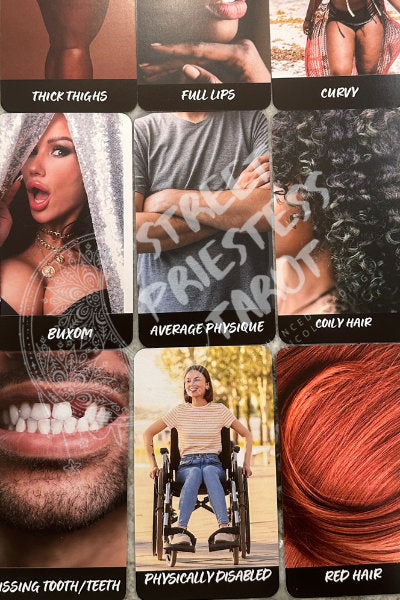Physical Features Characteristics Oracle Cards Deck | 78 Tarot Size Cards | Future Love, Husband Looks Traits | Life Like Divination Cards